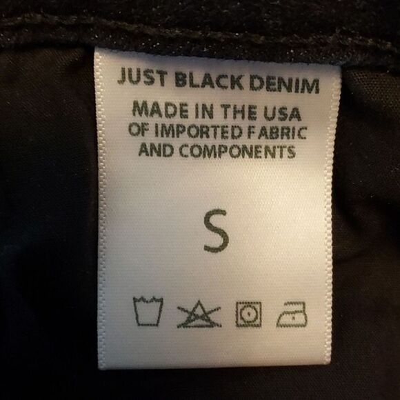 Just Black Women's Small Jean Skirt Dark Wash Denim Blue Mini Short - Picture 7 of 8